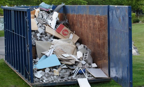 Scenic view of a cleared garden in Staines